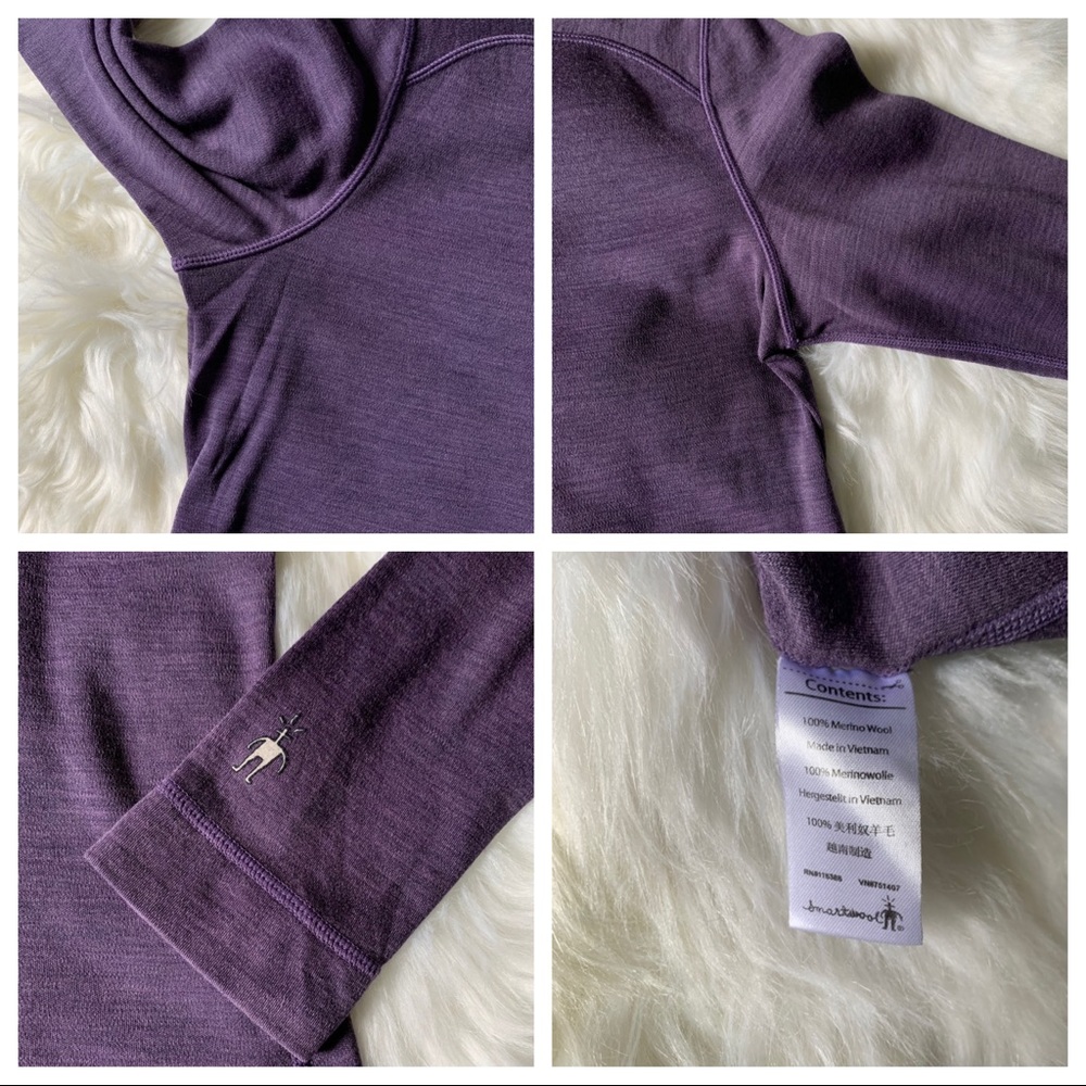 Smartwool Merino Wool 250 Purple Base Layer Sz XL - Picture 8 of 8